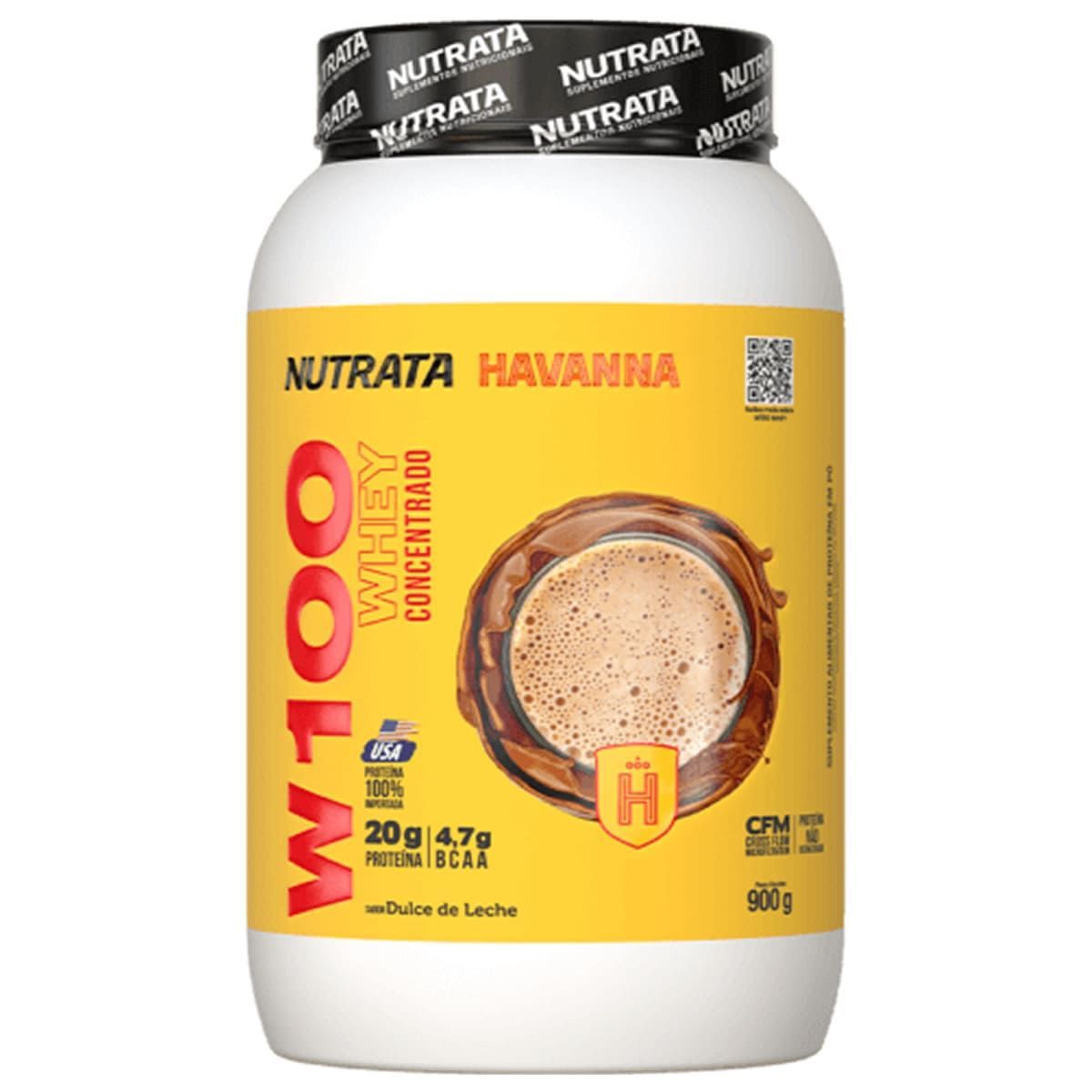W100 Whey - 900g Dulce de Leche Havanna - Nutrata