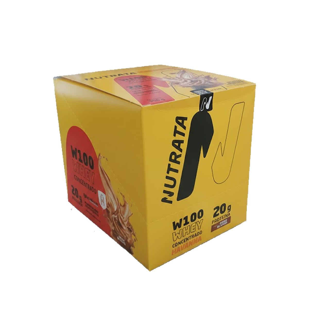 W100 Whey Concentrado - 12 Sach�s 30g Dulce de Leche Havanna - Nutrata