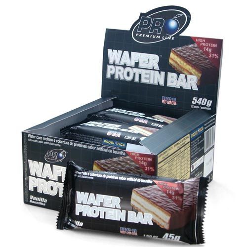 Wafer Protein Bar - Caixa com 12 Unidade de 45gr Frutas Vermelhas - Probi�tica