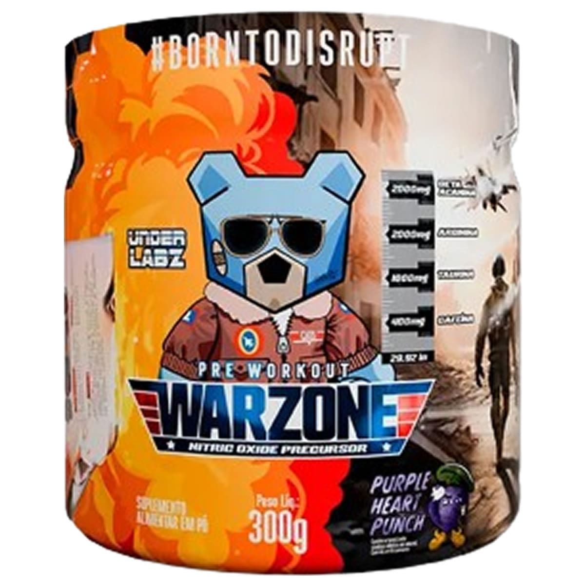 Warzone Pr�-Treino - 300g Purple Heart Punch - Under Labz