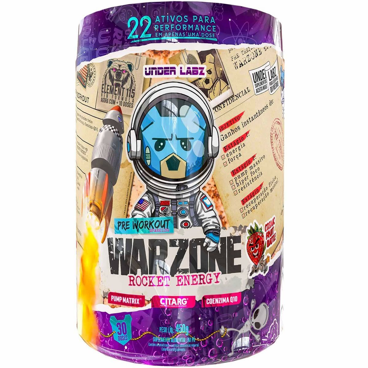 Warzone Rocket Energy - 450g Cosmic Fruit Battle - Under Labz