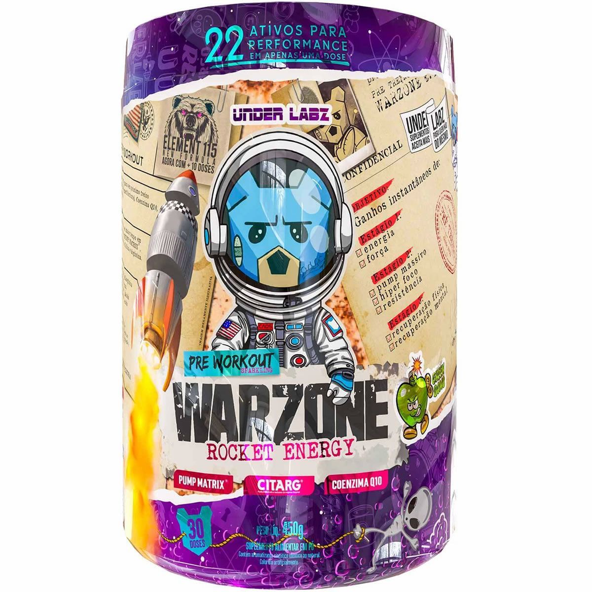 Warzone Rocket Energy - 450g Green Bomb - Under Laz