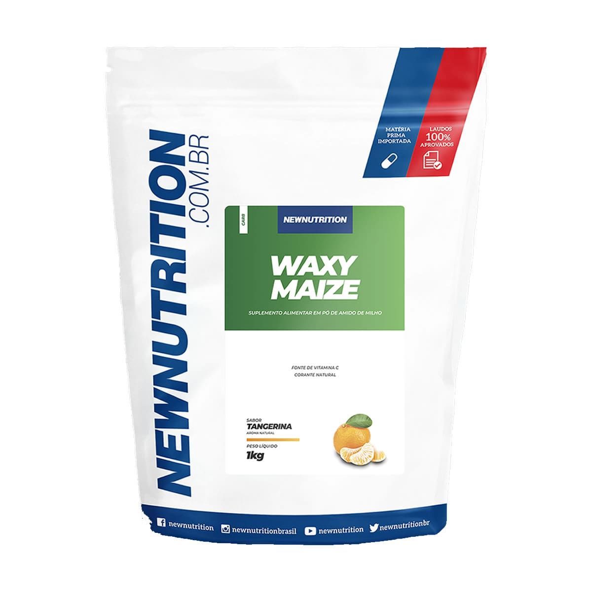 Waxy Maize - 1000g Tangerina - NewNutrition*** AVARIA NA EMBALAGEM Data Venc. 01/05/2024