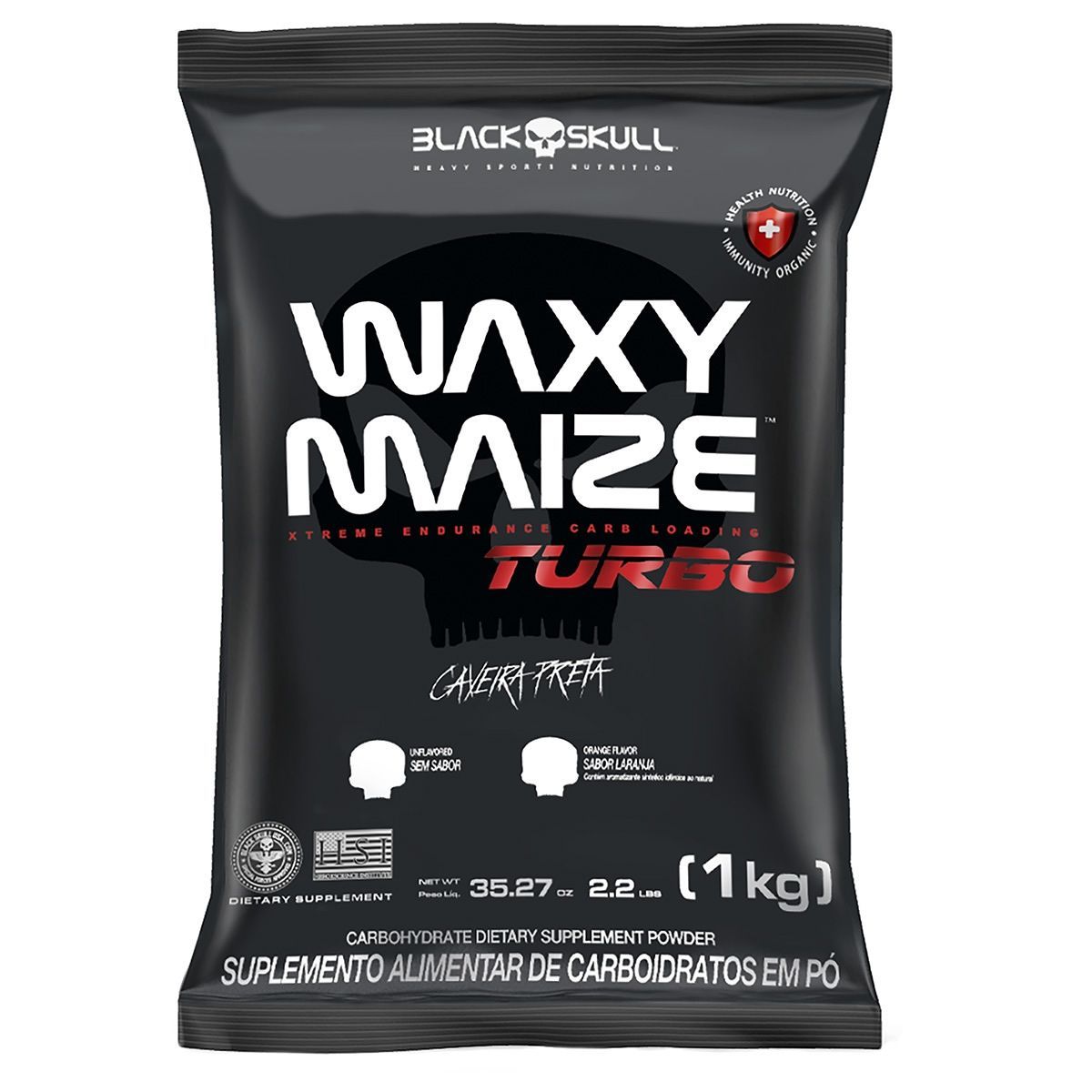 Waxy Maize Turbo - 1000g Refil Sem Sabor - BlackSull