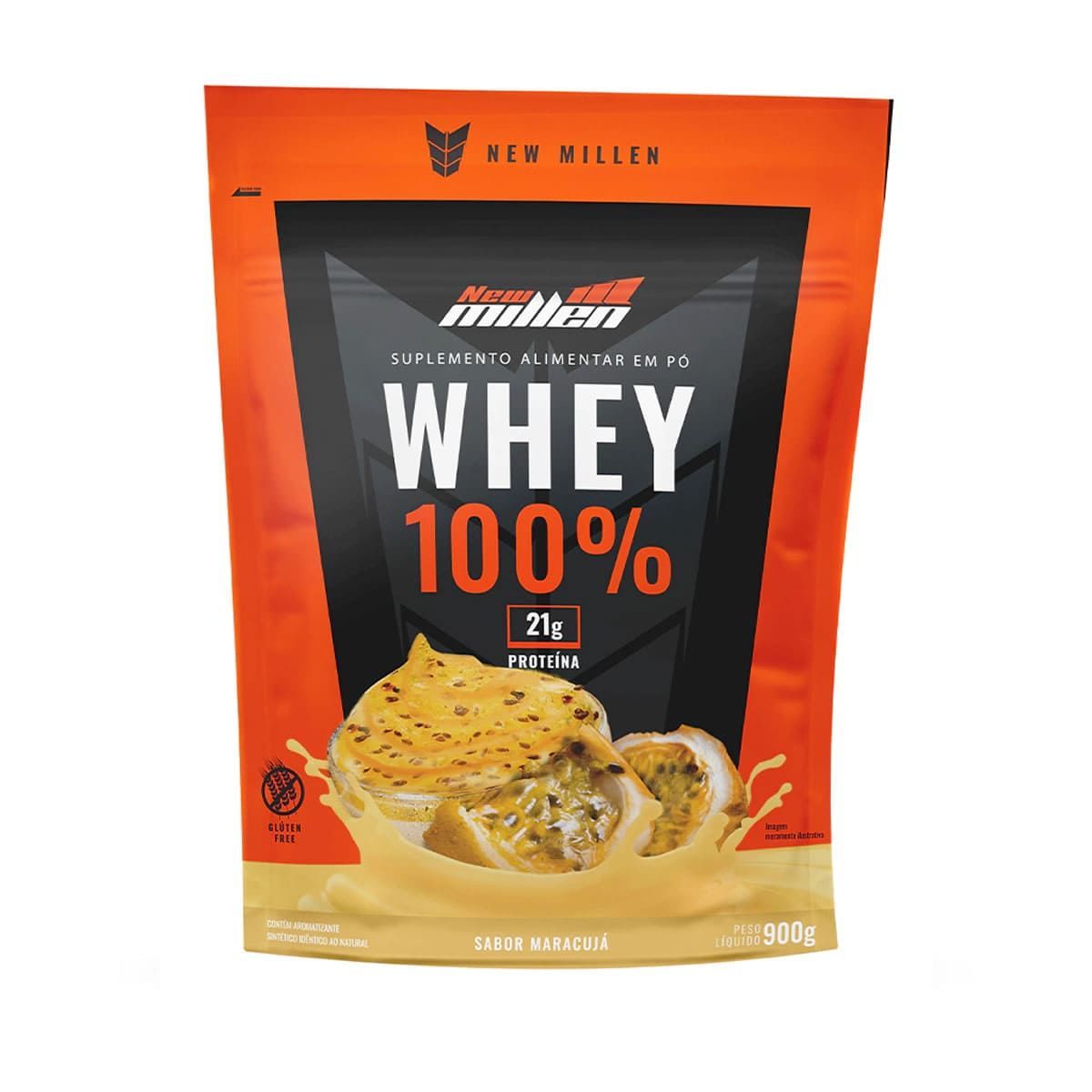 Whey 100% - 900g Refil Maracuj� - New Millen