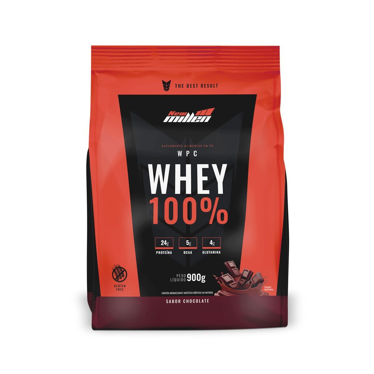 Whey 100% - 900g Refil Chocolate - New Millen