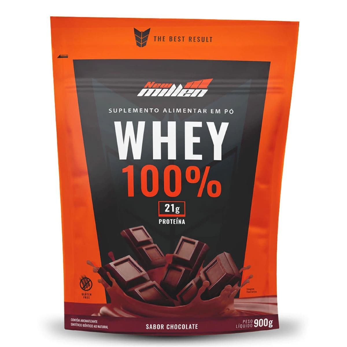 Whey 100% - 900g Refil Chocolate - New Millen