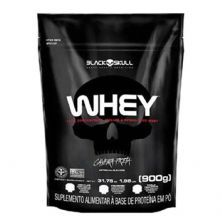 Whey 100% Concentrado Isolado Hidrolisado - 900g Refil Chocolate - Black Skull