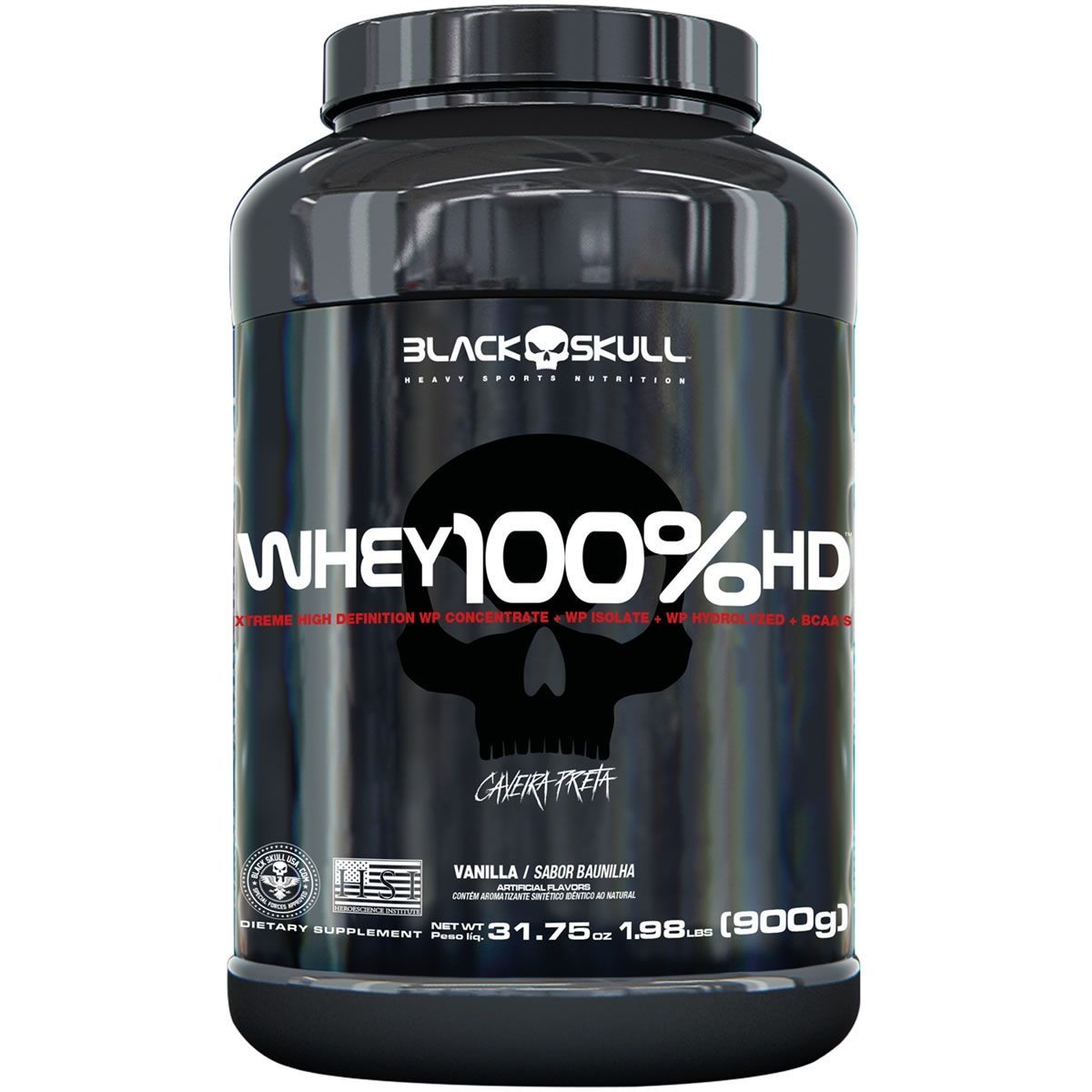 Whey 100% HD - 900g Baunilha - BlackSkull