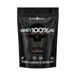 Whey 100% HD - 900g Refil Chocolate com Amendoim - Black Skull