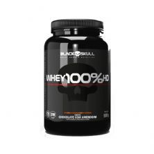 Whey 100% HD - 900g Chocolate Com Amendoim - Black Skull