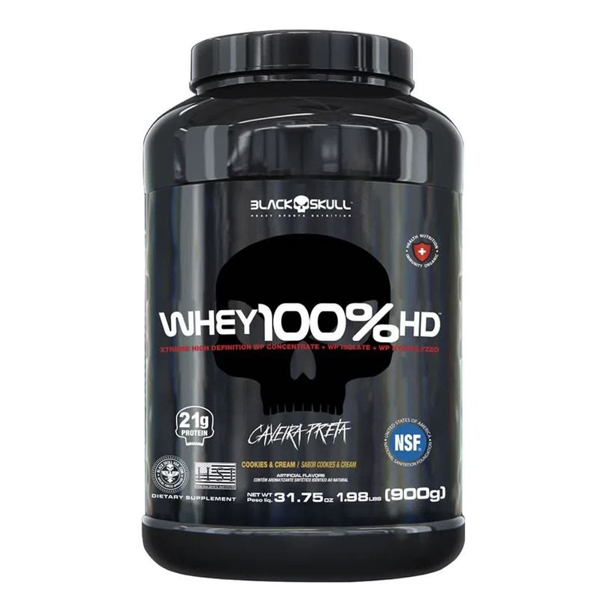 Whey 100% HD - 900g Cookies & Cream - BlackSkull