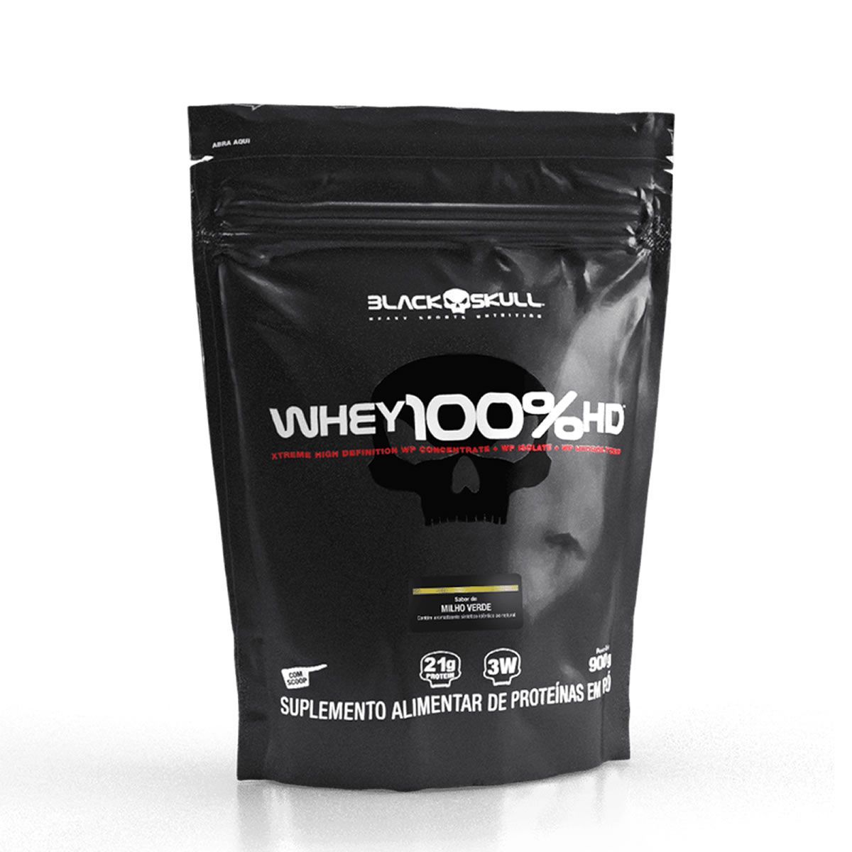 Whey 100% HD - Refil 900g Milho Verde - Black Skull