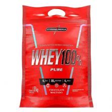 Whey 100% Pure - 1800g Refil Chocolate Maltado - IntegralM�dica