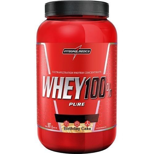Whey 100% Pure - 907g Birthday Cake - IntegralM�dica