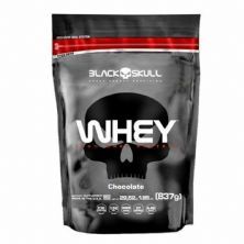 Whey 100% Whey Protein - 837g Refil Chocolate - Black Skull