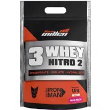 Whey 3W Nitro2 - 1800g Refil Morango - New Millen