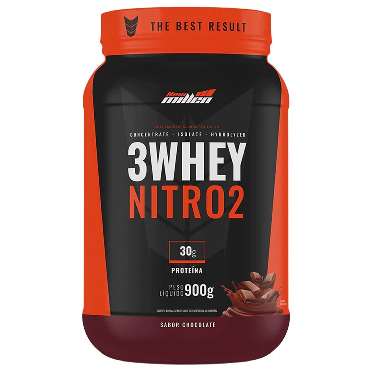 Whey 3W Nitro2 - 900g Chocolate - New Millen