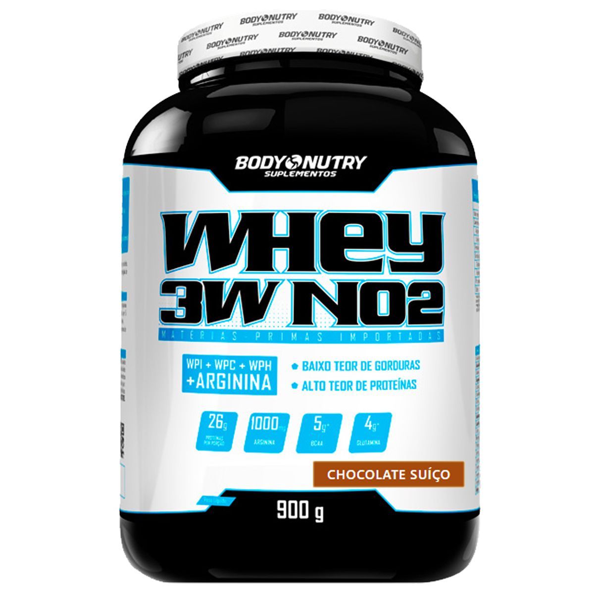 Whey 3W NO2 - 900g Chocolate Su��o - Body Nutry