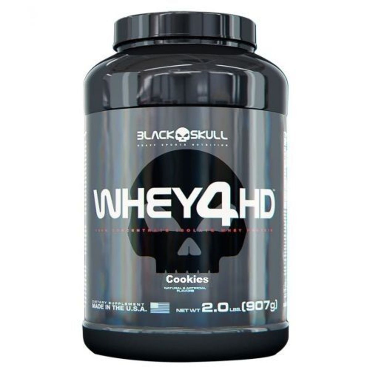 Whey 4 HD - 907g Cookies & Cream - Black Skull