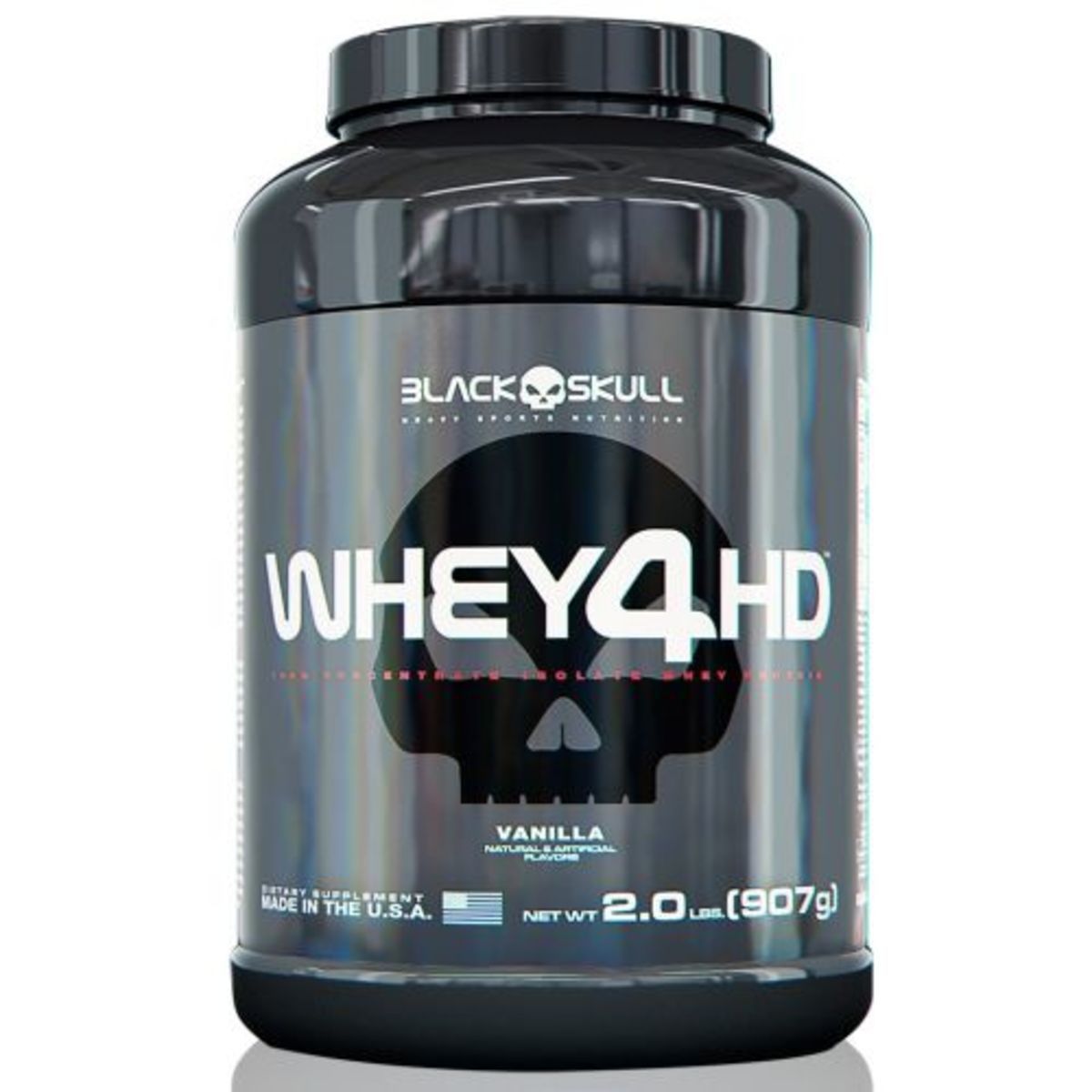 Whey 4HD - 907g Baunilha - Black Skull