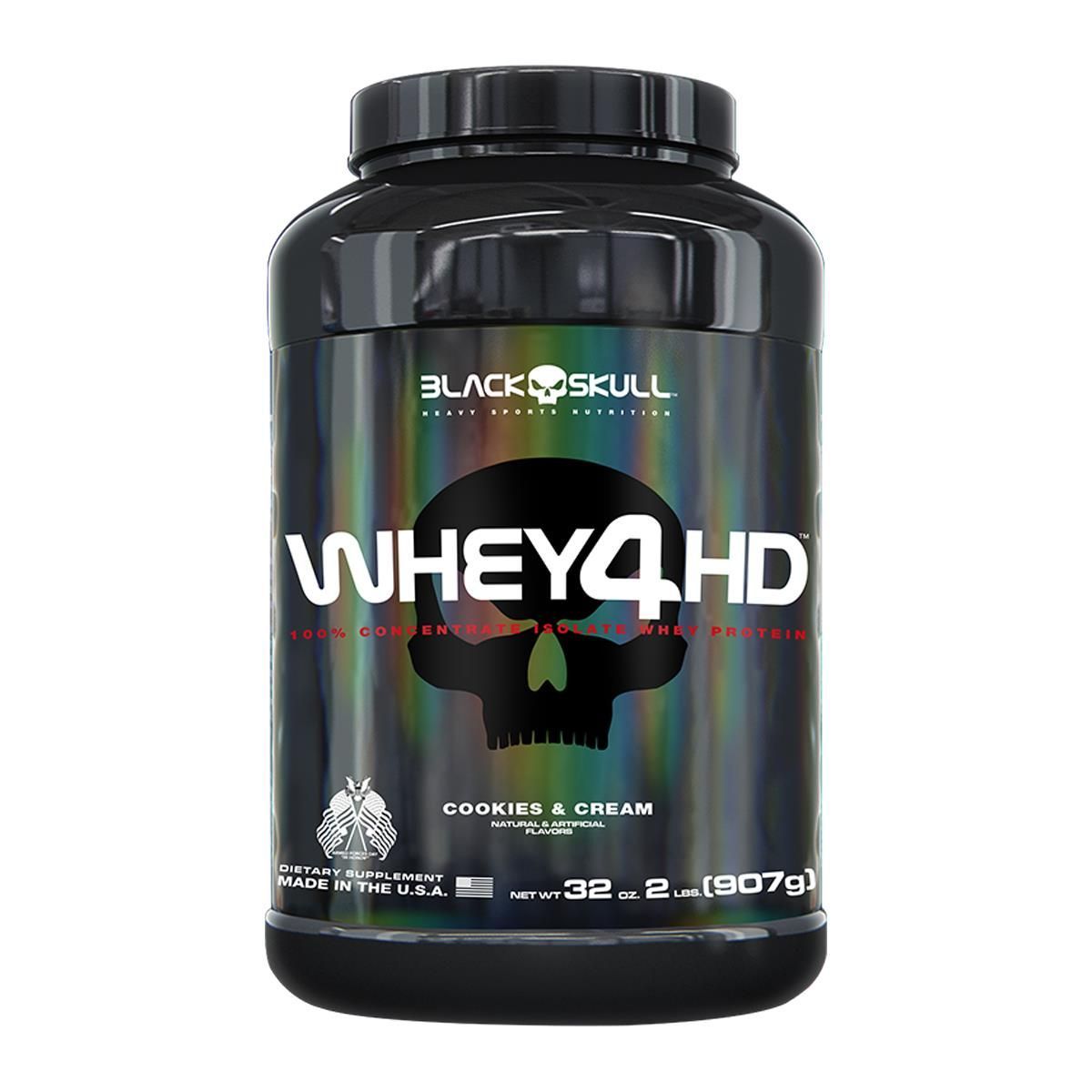 Whey 4HD - 907g Cookies & Cream - Black Skull