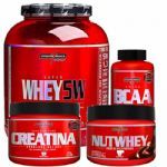 Whey 5W Baunilha 2300g + Creatina 300g + BCAA Top 240 Caps + Nutwhey 200g - Integralm�dica