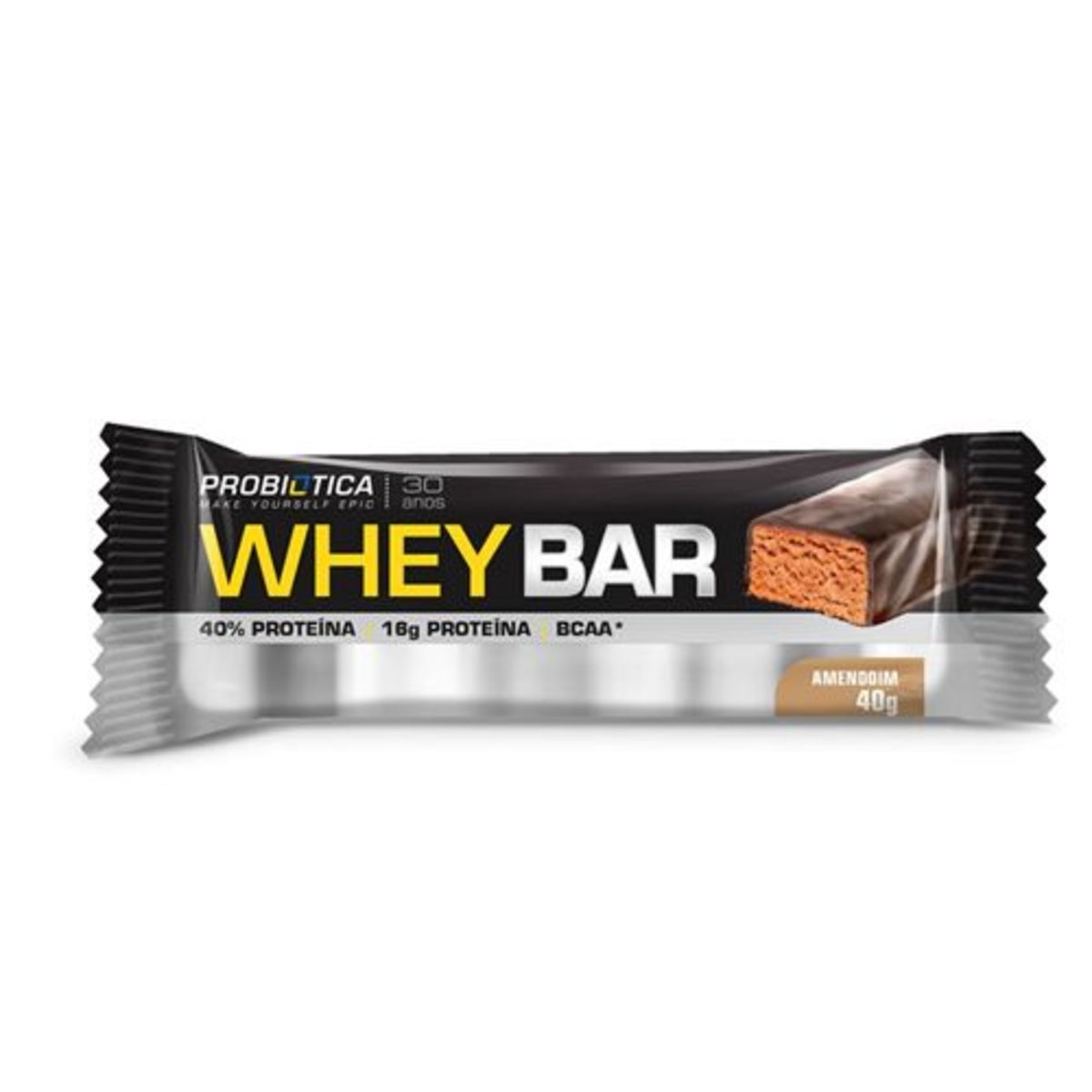 Whey Bar - 1 Unidade Amendoin - Probi�tica*** Data Venc. 01/08/23