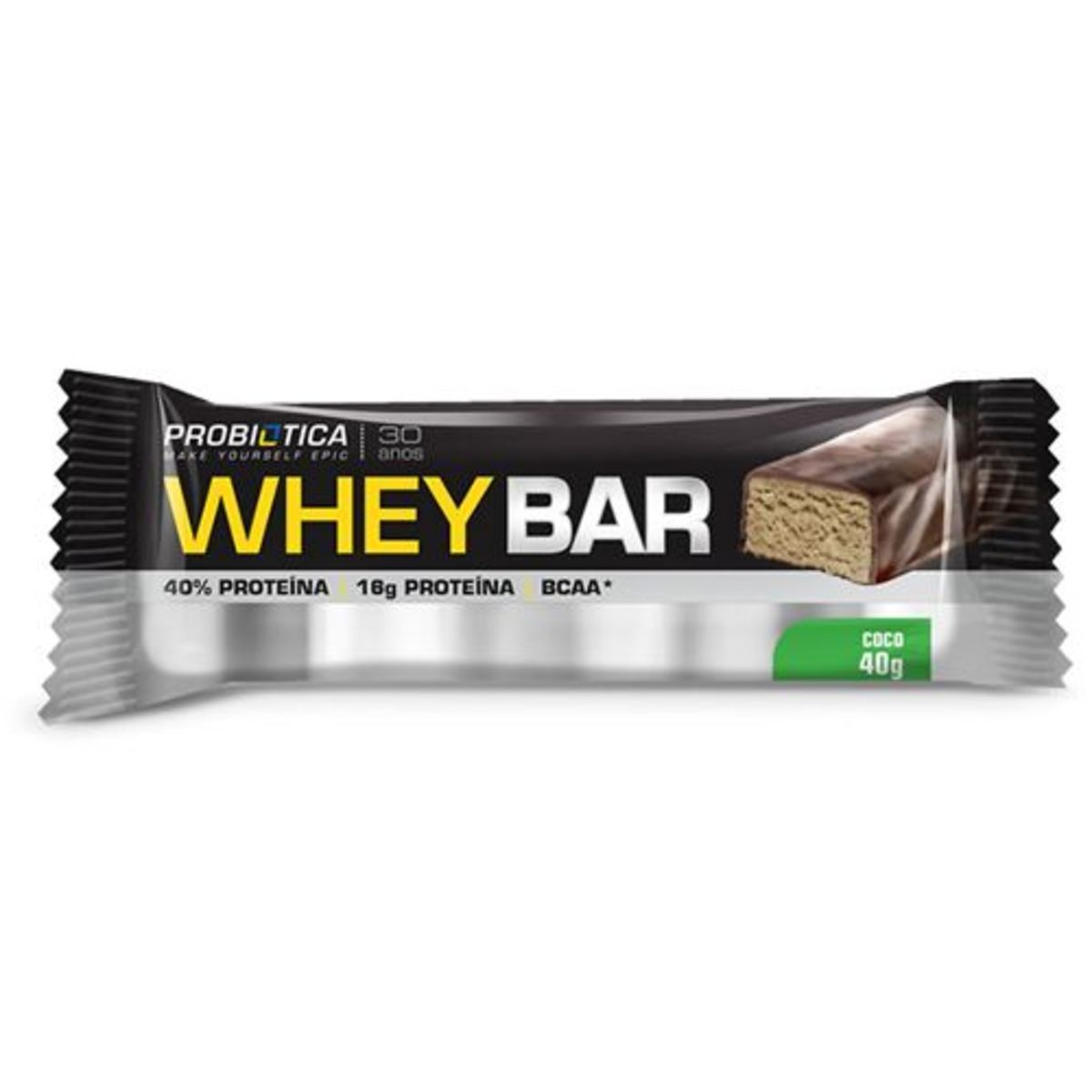 Whey Bar - 1 unidade C�co - Probi�tica*** Data Venc. 03/05/2025