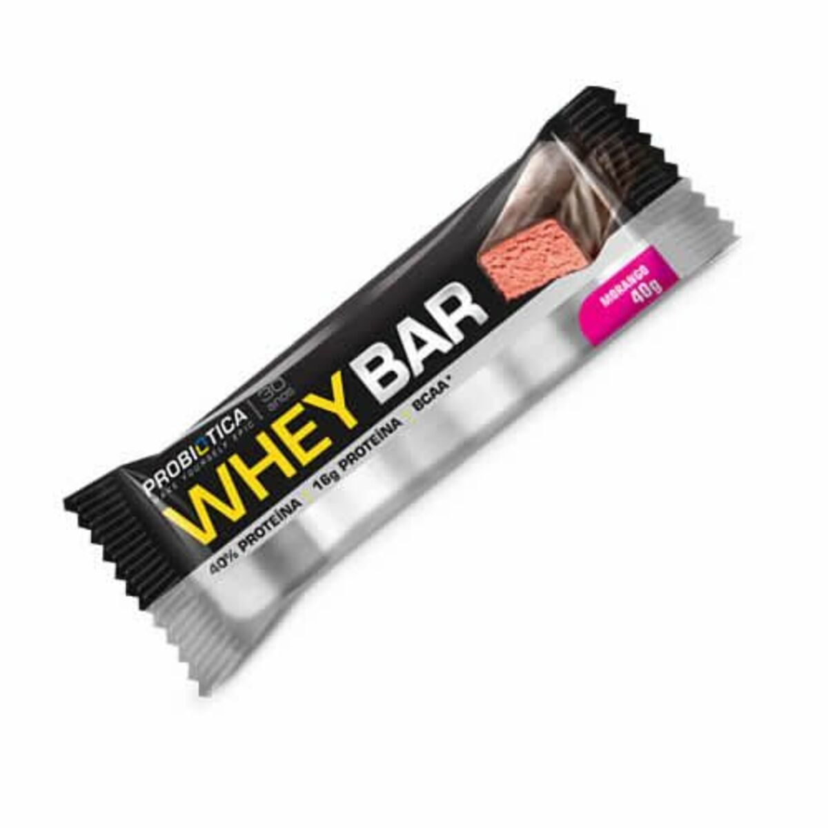 Whey Bar - 1 unidade Morango - Probi�tica*** Data Venc. 15/05/2020