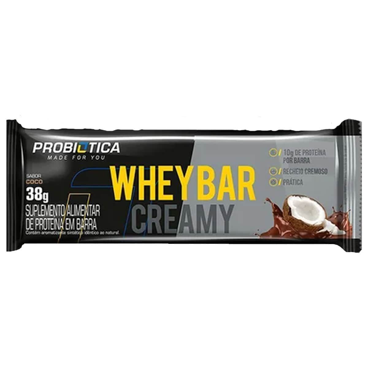 Whey Bar Creamy - 1 unidades 38g Coco - Probi�tica*** Data Venc. 4/8/23