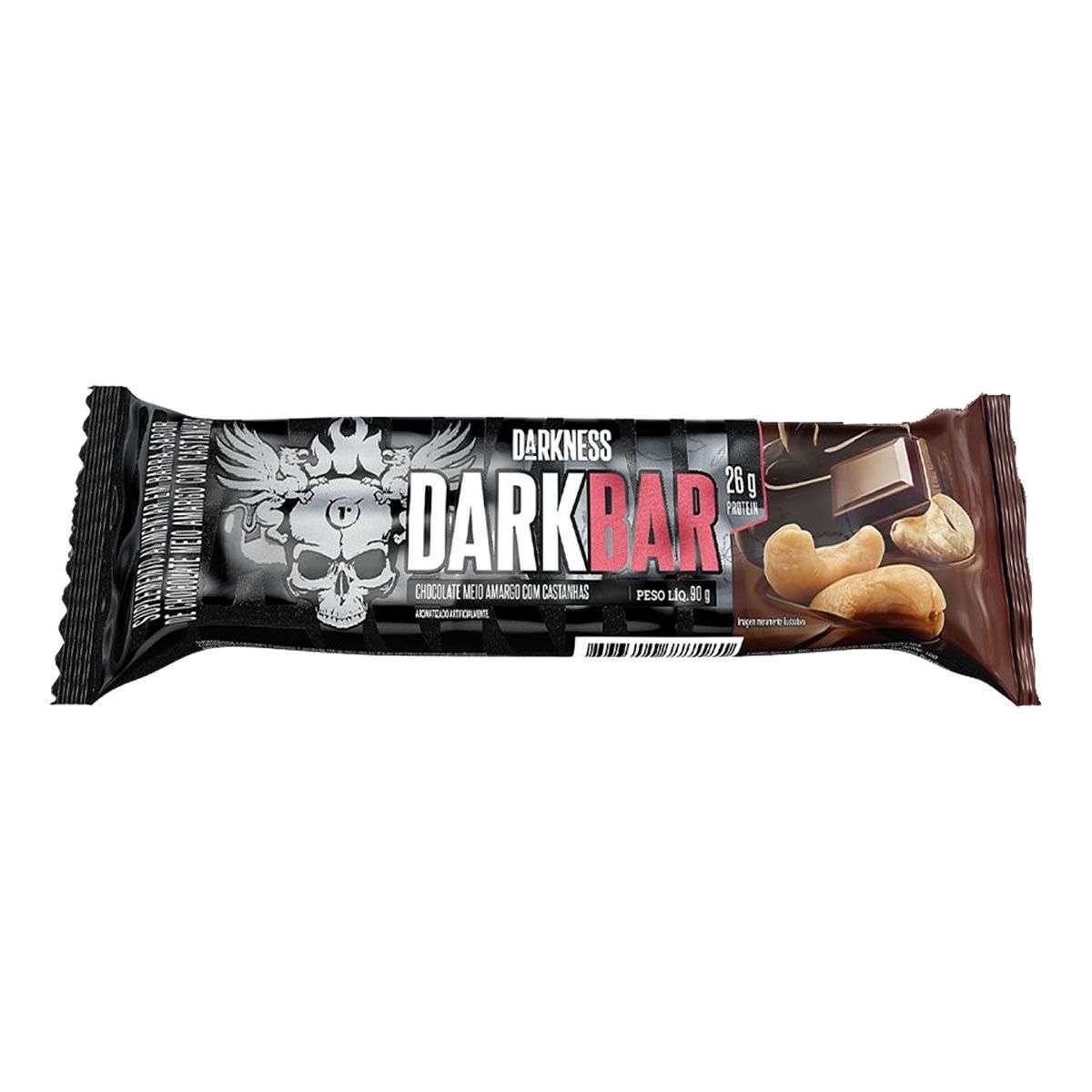 Whey Bar Darkness - 1 Unidade 90g Chocolate Amargo com castanhas - IntegralM�dica