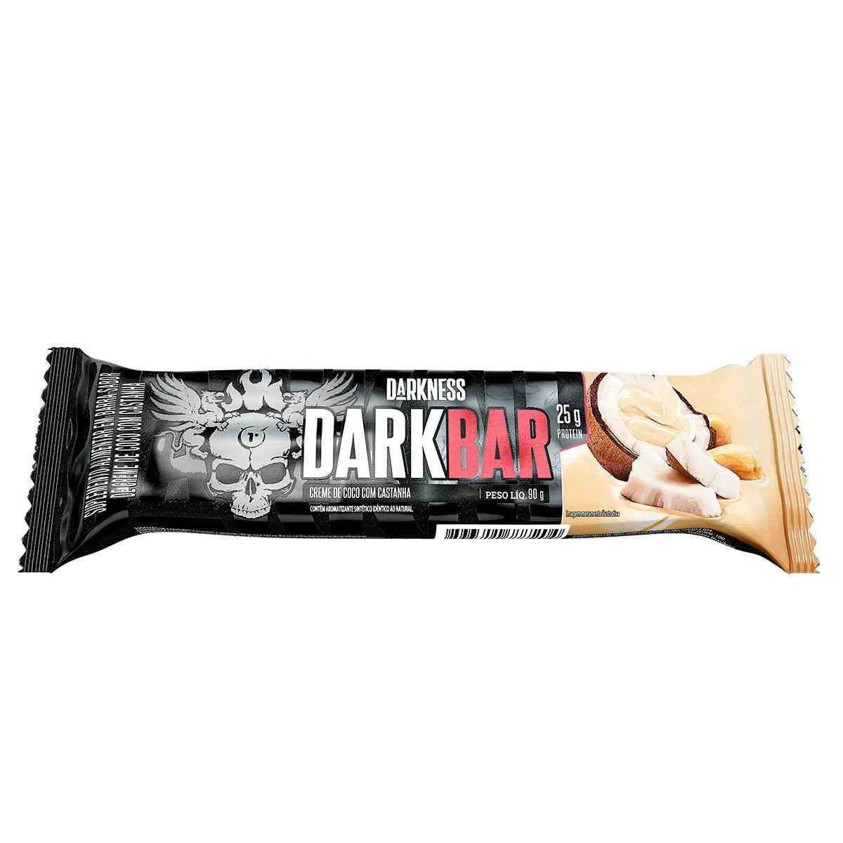 Whey Bar Darkness - 1 Unidade 90g Creme de Coco com Castanha - IntegralM�dica