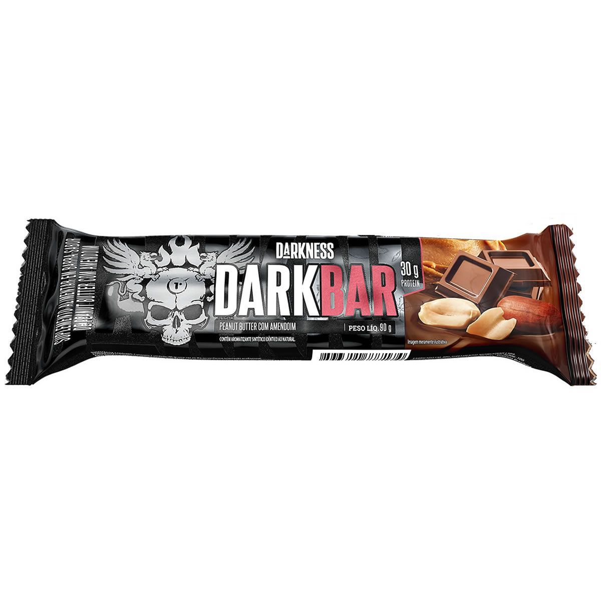 Whey Bar Darkness - 1 unidade 90g Peanut Butter com Amendoim - Integralm�dica