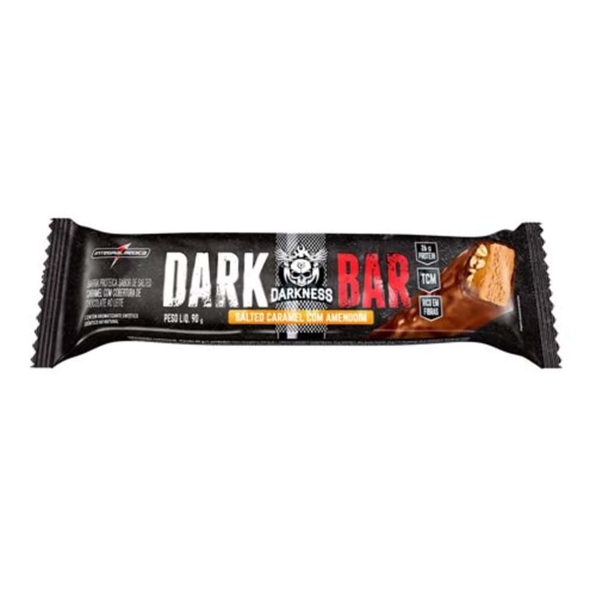 Whey Bar Darkness - 1 Unidade 90g Salted Caramel com Amendoim - IntegralM�dica