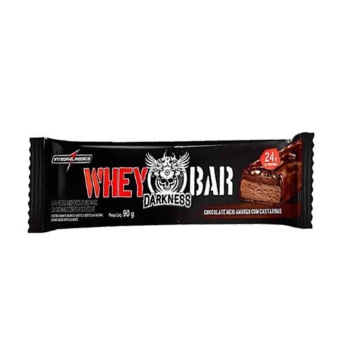 Whey Bar Darkness - 1 unidade 90g Chocolate Amargo/Castanha - Integralm�dica*** Data Venc. 31/03/2021