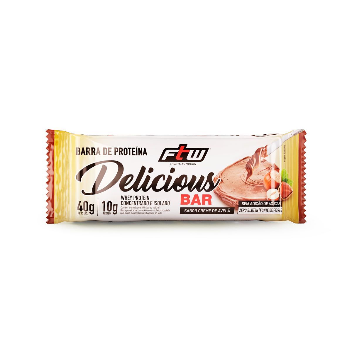 Whey Bar Delicious - 1 unidade 40g Creme de Avel� - FTW