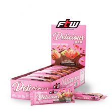 Whey Bar Delicious - 12 unidades de 40g Chocolate com Morango - FTW