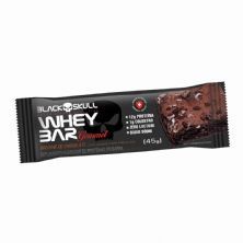 Whey Bar Gourmet - 1 Unidade 45g Brownie de Chocolate - Black Skull*** Data Venc. 06/10/2024
