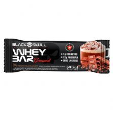 Whey Bar Gourmet - 1 Unidade 45g Caf� com Chocolate - Black Skull*** Data Venc. 26/07/2024