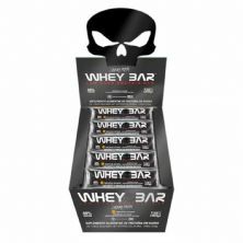 Whey Bar Low Carb Protein - 24 Unidades 30g Coco - Black Skull
