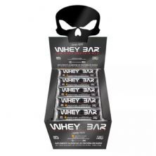 Whey Bar Low Carb Protein - 24 Unidades 30g Peanut Butter - Black Skull	
