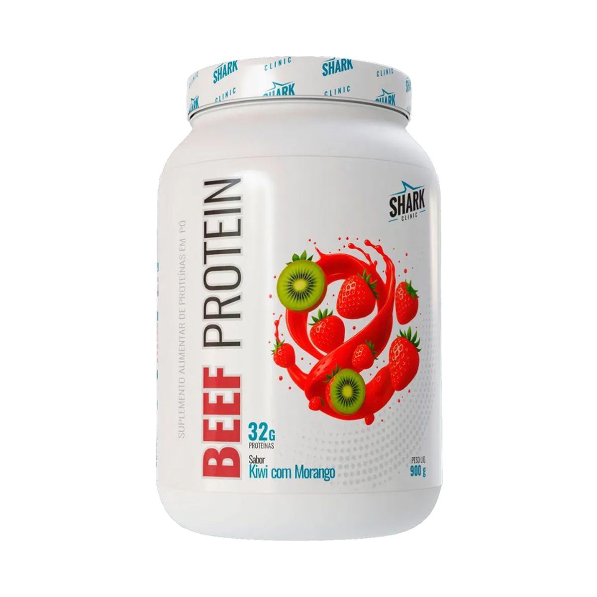 Beef Protein - 900g Kiwi com Morango - Shark Pro
