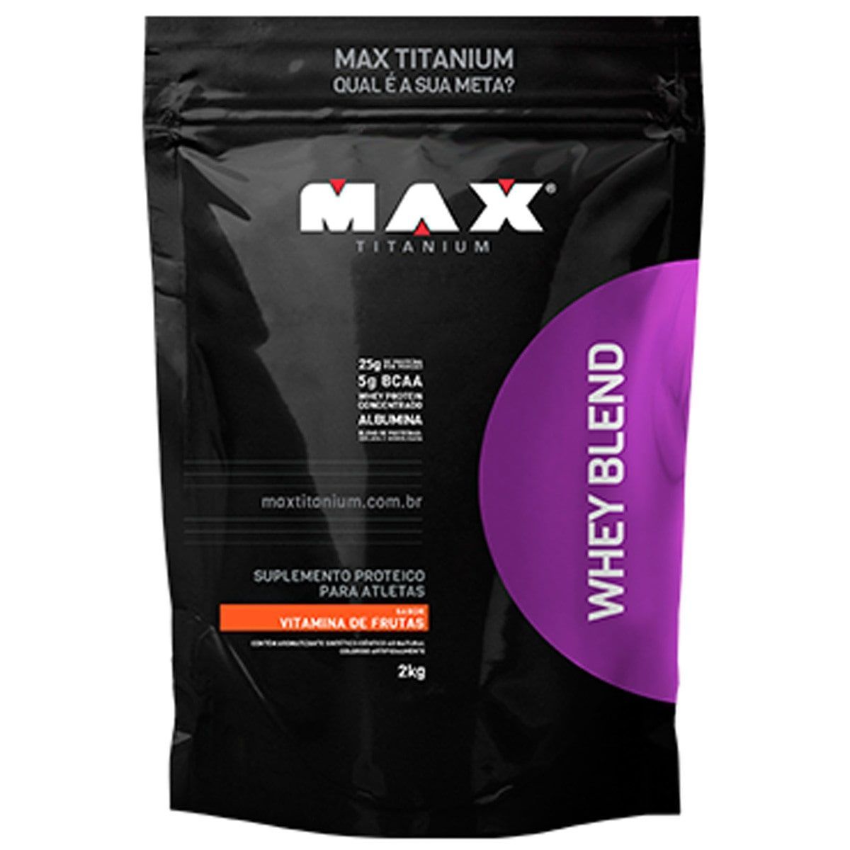 Whey Blend - 2000g Refil Vitamina de Frutas - Max Titanium