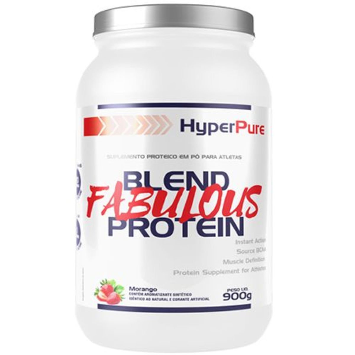 Whey Blend Fabulous - 900g Morango - HyperPure