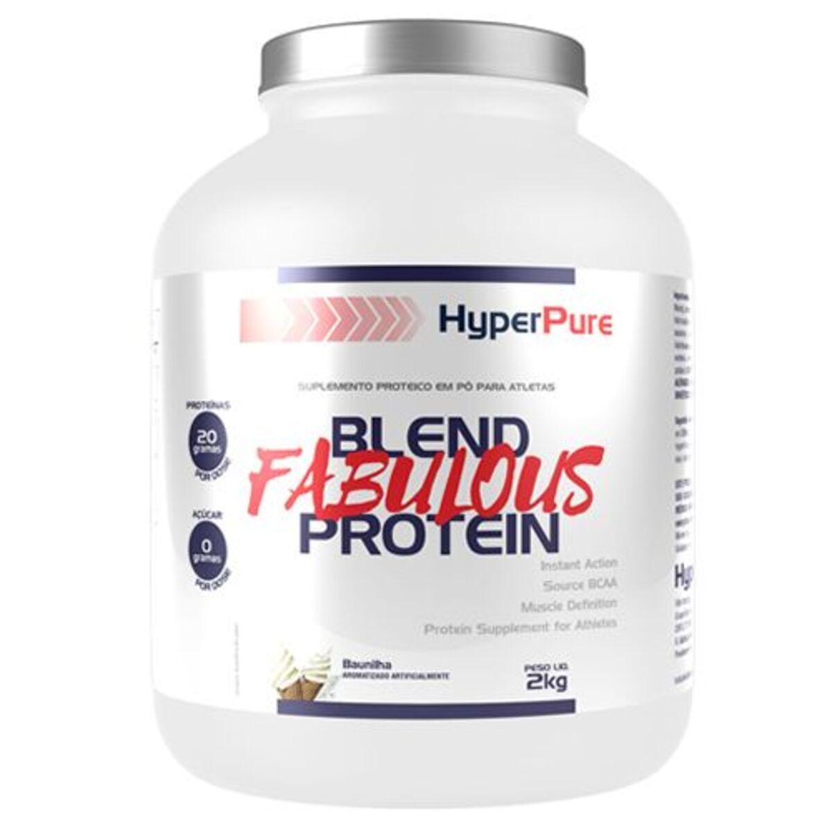 Whey Blend Fabulous Protein - 2000g Baunilha - HyperPure