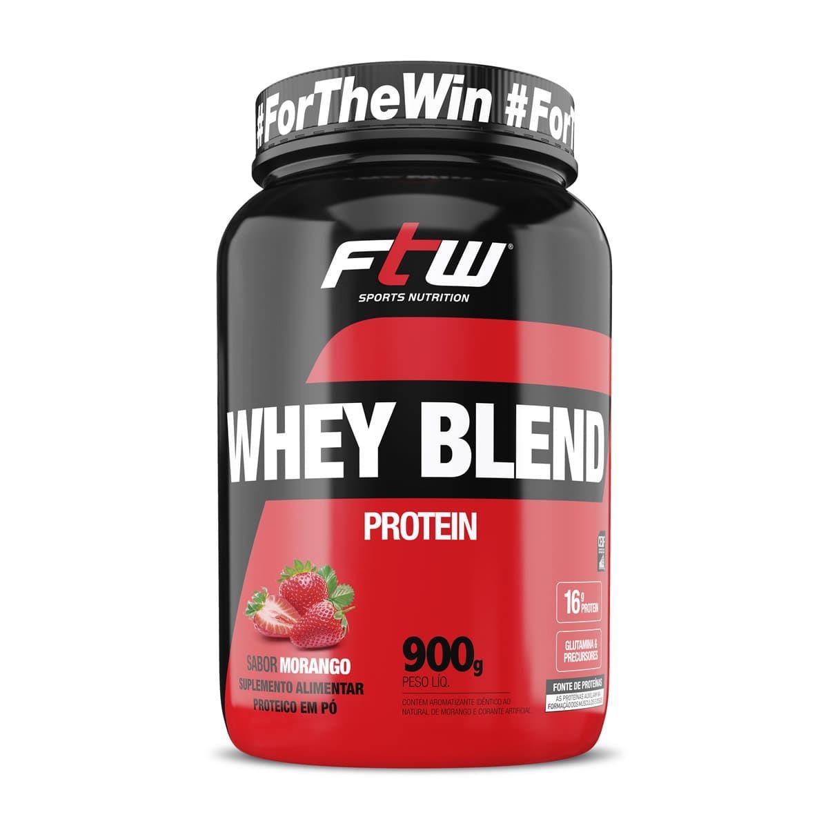 Whey Blend Protein - 900g  Morango - FTW*** Data Venc. 30/05/2024