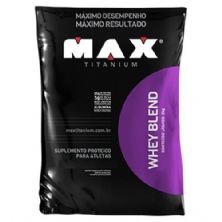Whey Blend Refil - Morango 2000g - Max Titanium*** Data Venc. 13/10/2017