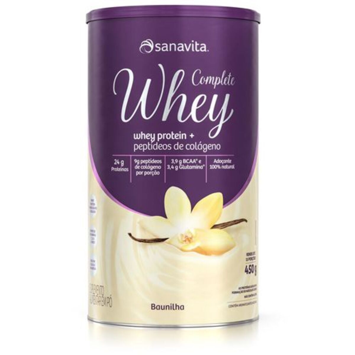 Whey Complete - 450g Baunilha - Sanavita