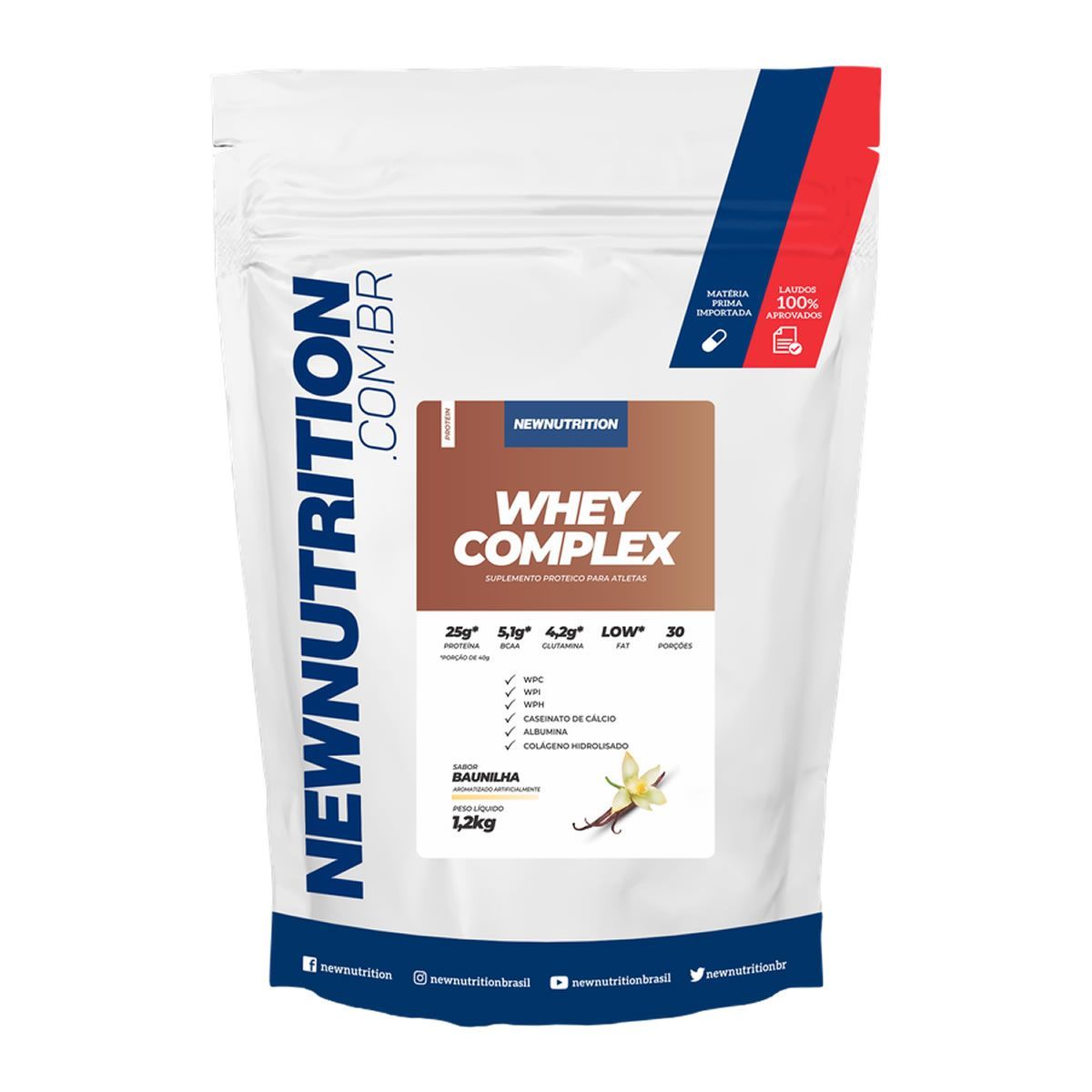 Whey Complex - 1200g Refil Baunilha - NewNutrition